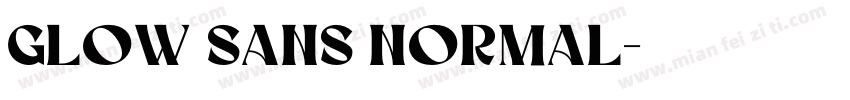 Glow Sans Normal字体转换